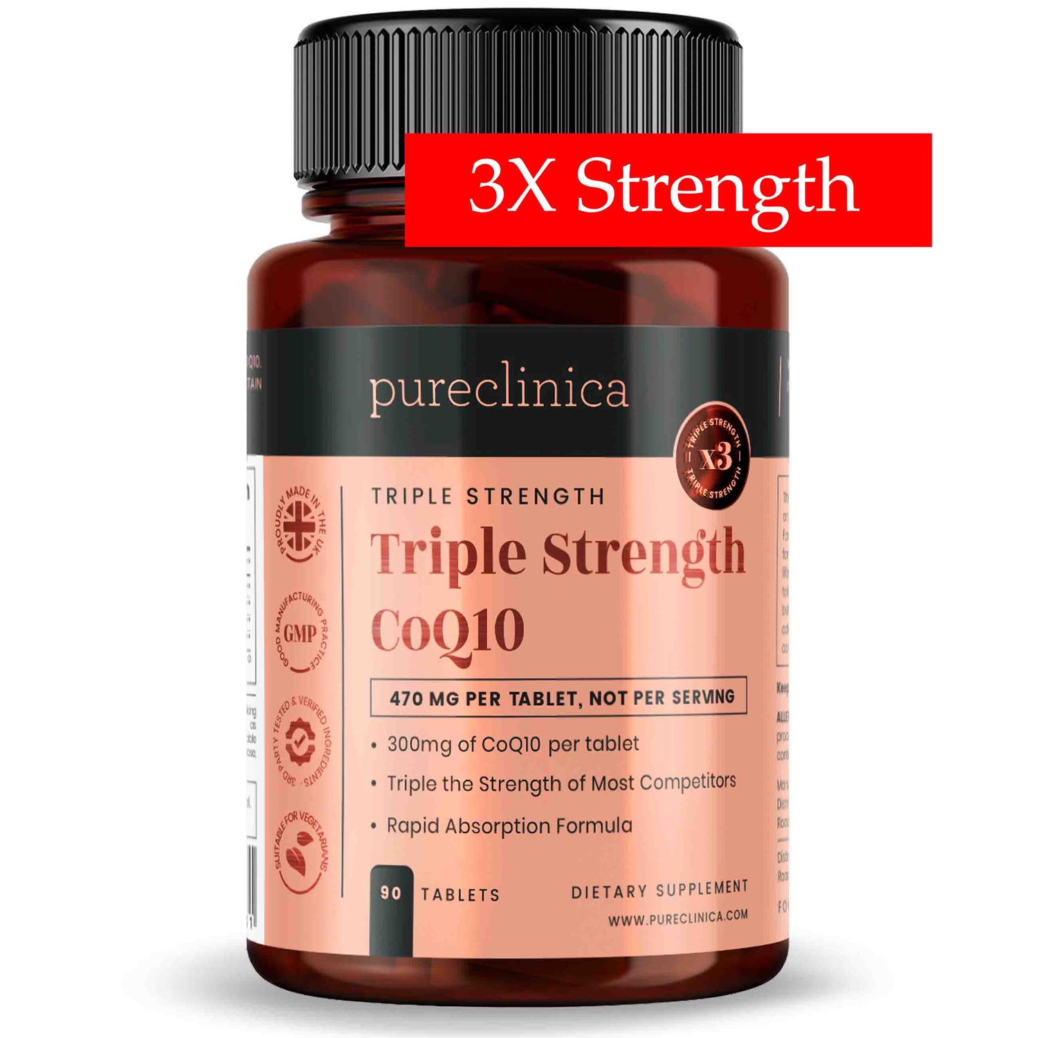 Co Q10 (90 x 300mg tablets) - with vitamins E plus C, and Black Pepper extract