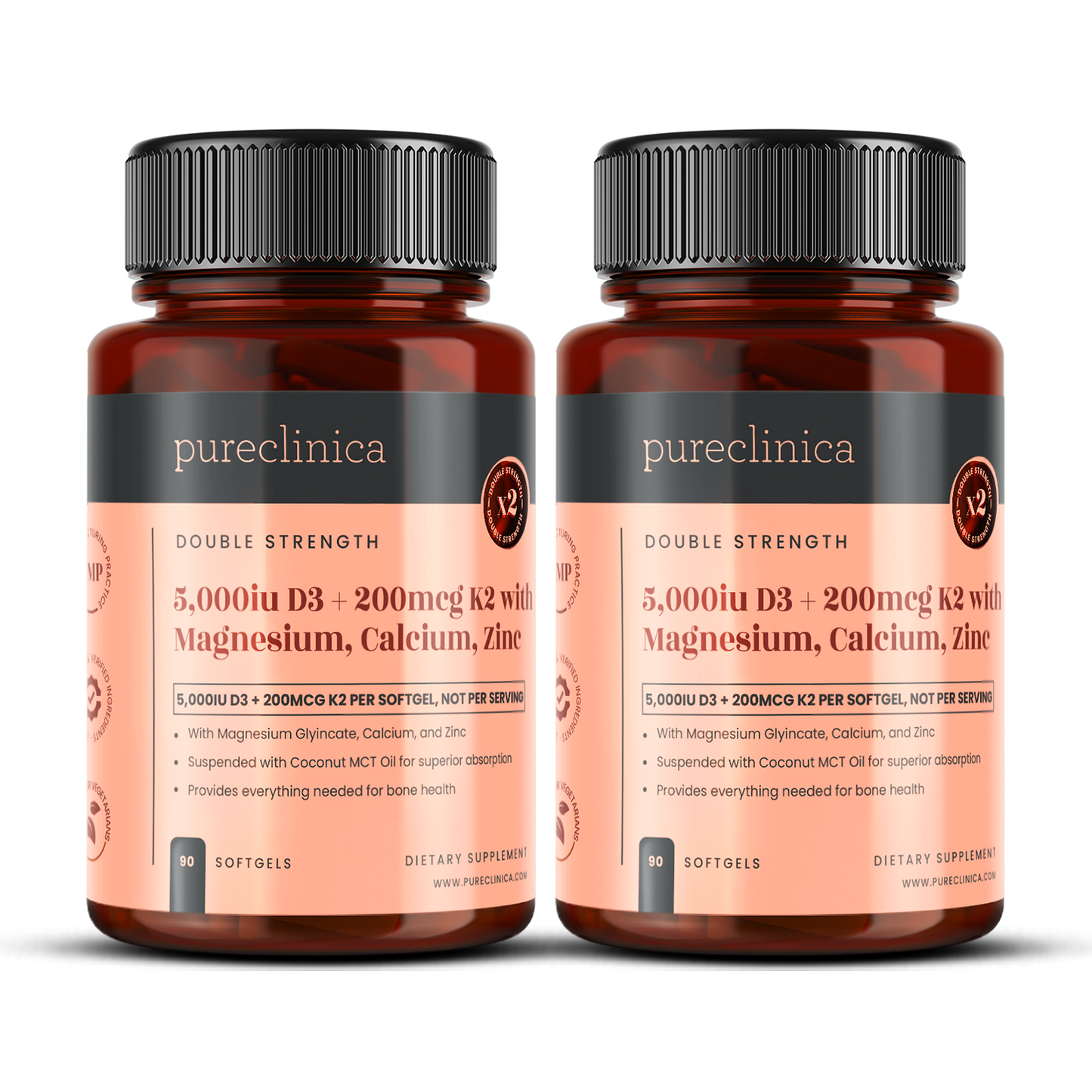 Vitamin D3 + K2 with Magnesium, Zinc, and Calcium