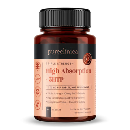 Triple Strength 5-HTP (300mg x 90 tablets) - High Absorption