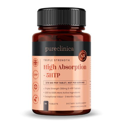 Triple Strength 5-HTP (300mg x 90 tablets) - High Absorption