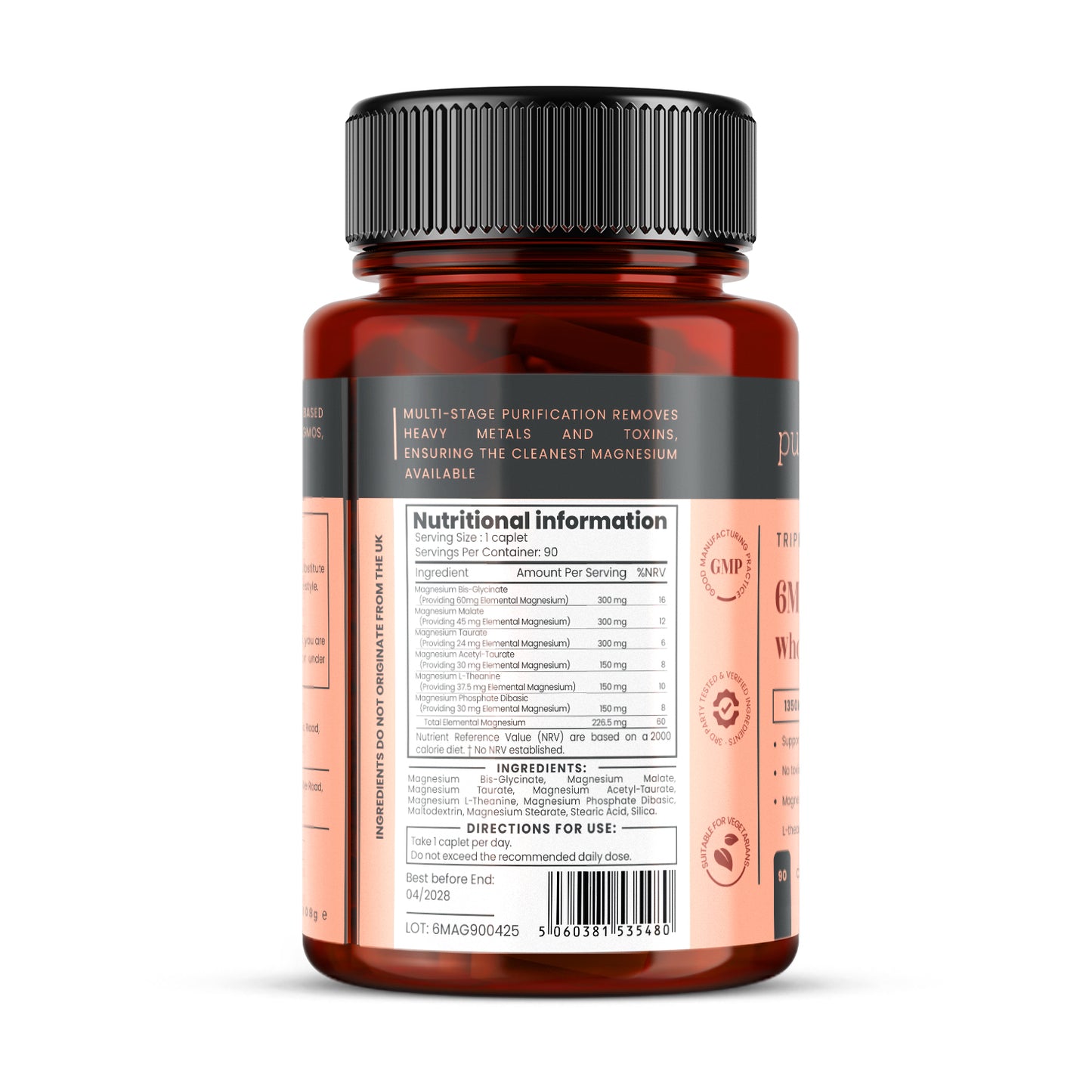 6Magnesium  Whole Body Complex 1350mg