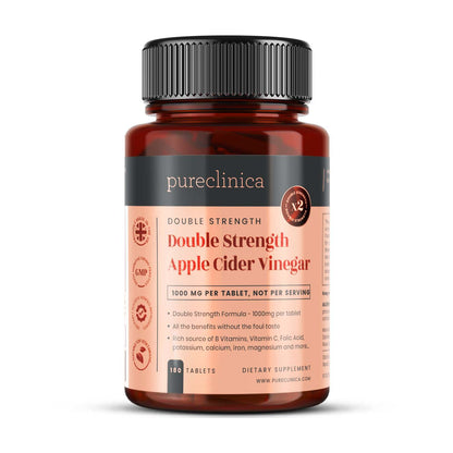 Double Strength Apple Cider Vinegar 1000mg x 180 Tablets