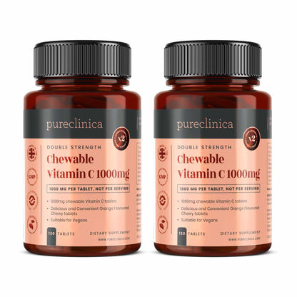 Double Strength Chewable Vitamin C 1000 mg  x 120 tablets