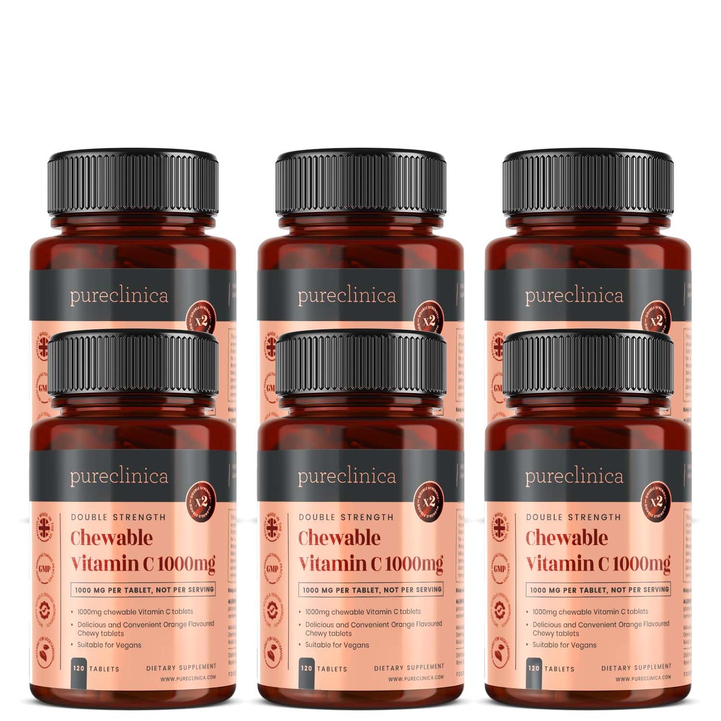 Double Strength Chewable Vitamin C 1000 mg  x 120 tablets