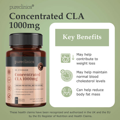 CLA (1000mg x 180 softgel capsules) - Concentrated CLA