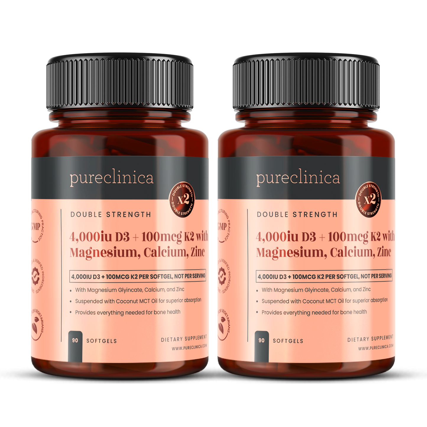 Vitamin D3 + K2 with Magnesium, Zinc, and Calcium