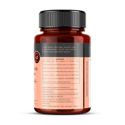 Vitamin D3 + K2 with Magnesium, Zinc, and Calcium