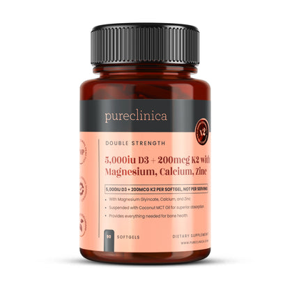 Vitamin D3 + K2 with Magnesium, Zinc, and Calcium