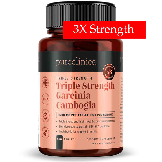 Triple Strength Garcinia Cambogia (1200mg x 180 tablets) - 65% HCA