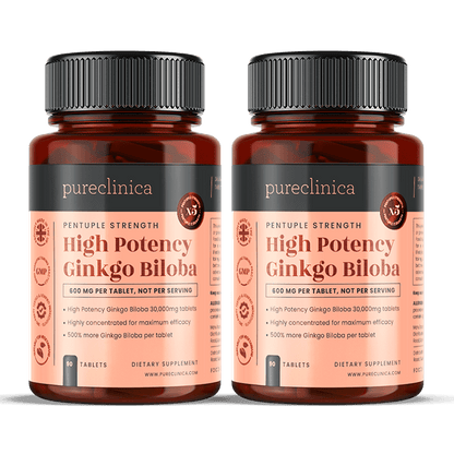 High Potency Ginkgo Biloba - 30,000mg x 90 tablets