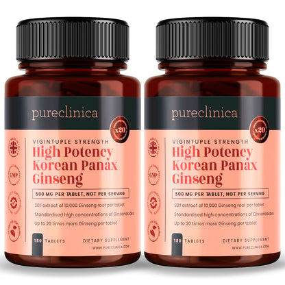 Ginseng (Korean Panax) - 10,000mg x 180 tablets