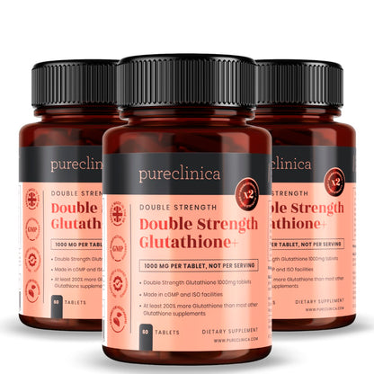 Double Strength Glutathione with ALA and Vit C - 1000mg x 60 tablets supplement.