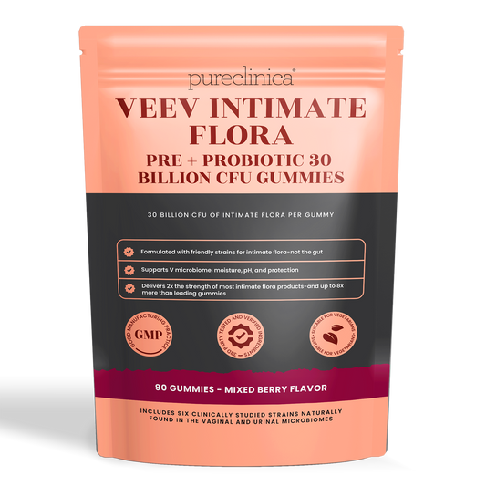 Veev Intimate Flora  Pre + Probiotic 30 Billion CFU x 90 Gummies