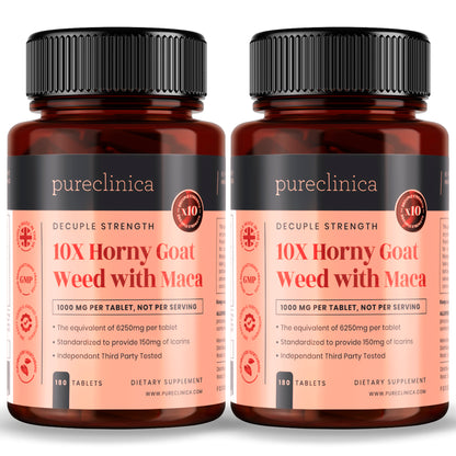 10X Horny Goat Weed with Maca x 180 tablets