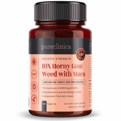 10X Horny Goat Weed with Maca x 180 tablets