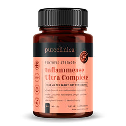 Inflammease Ultra Complete 1305mg x 90 tablets (with Curcumin, Resveratrol, Ginger, ALA, Spirulina)