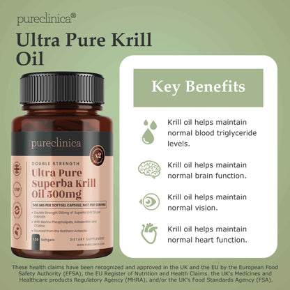 Ultra Pure Krill Oil 500mg x 120 capsules