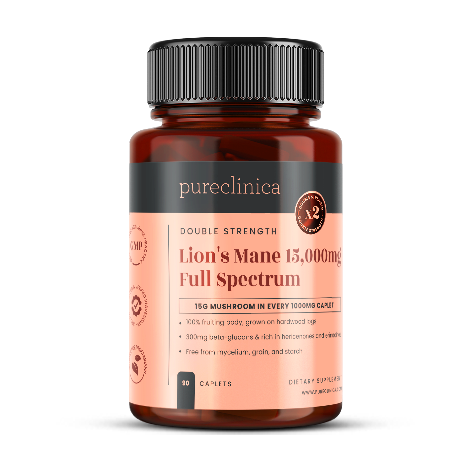 Lion's Mane 15,000mg, Full Spectrum Mushroom Extract