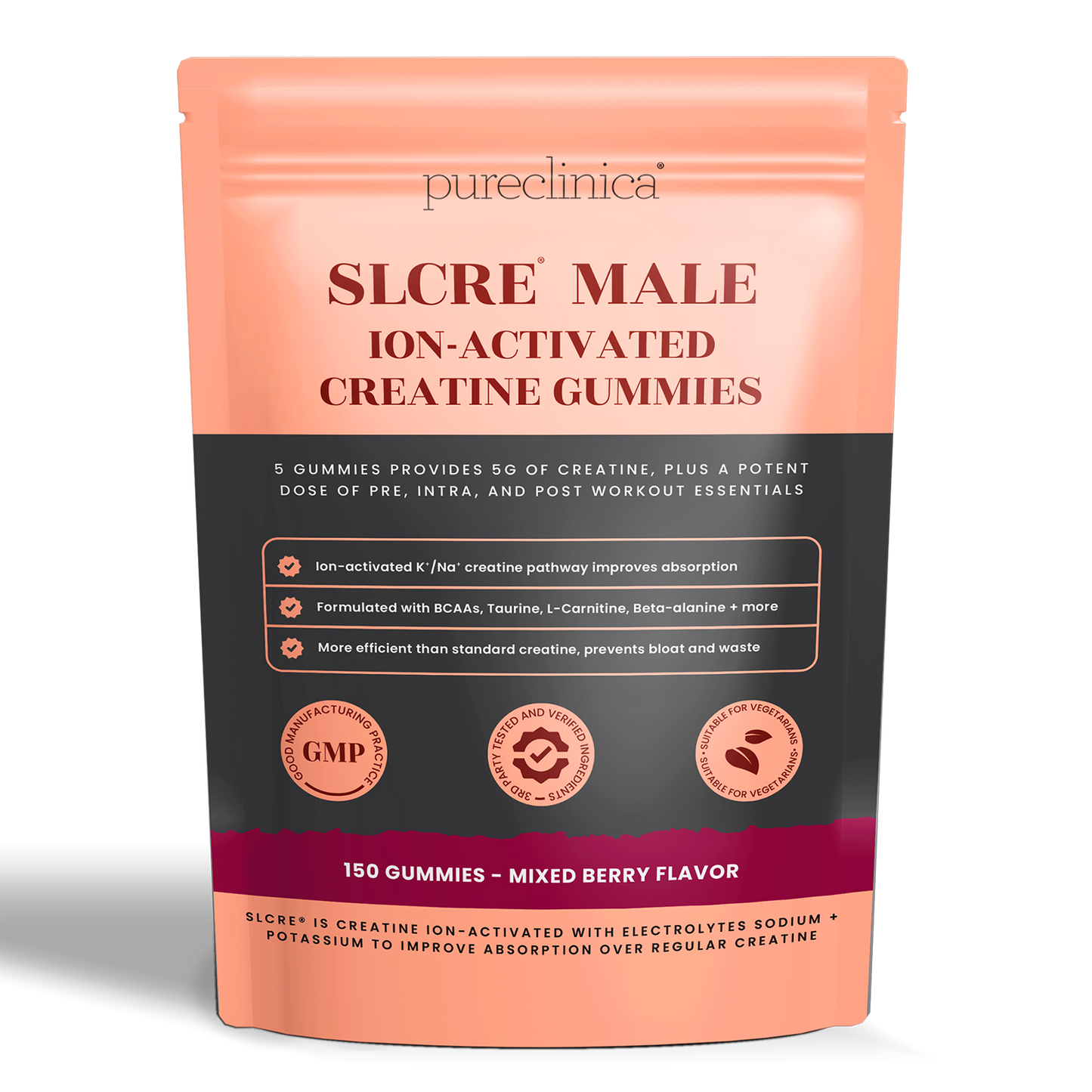 SLCRE® Male - Ion-Activated Creatine Gummies
