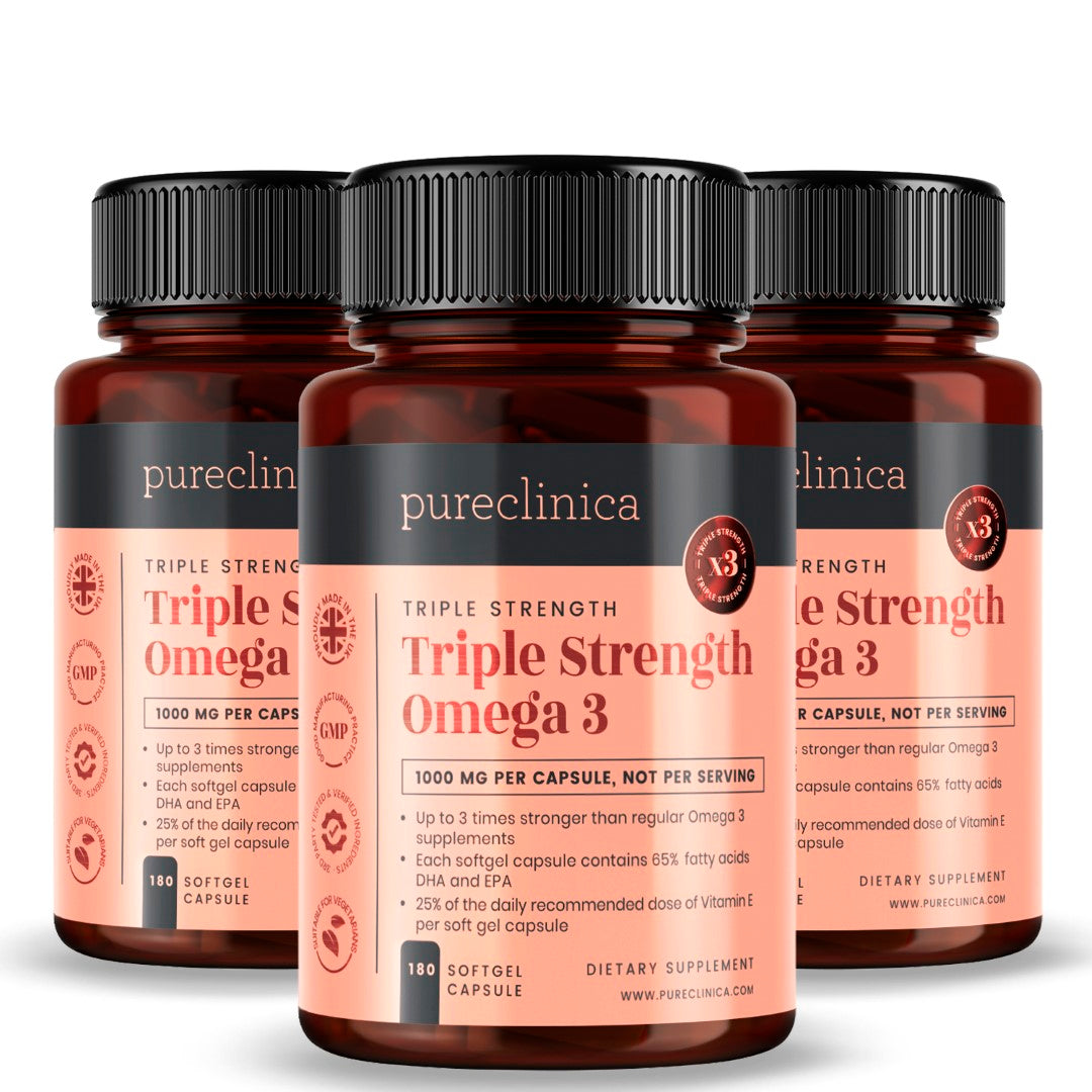 Triple Strength Omega 3 1000mg x 180 softgel capsules