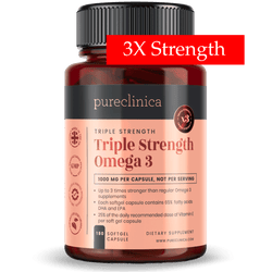 Triple Strength Omega 3 1000mg x 180 softgel capsules