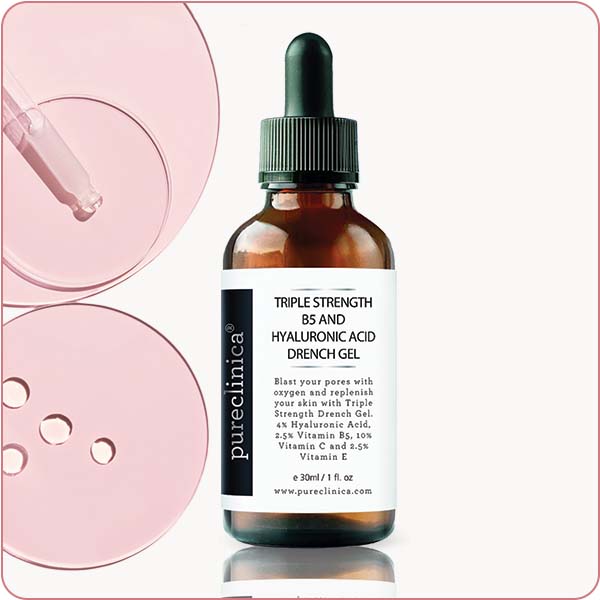 Triple Strength B5 Drench Gel, with Hyaluronic Acid, Vitamin C and Vitamin E – 30ml / 1 fl oz