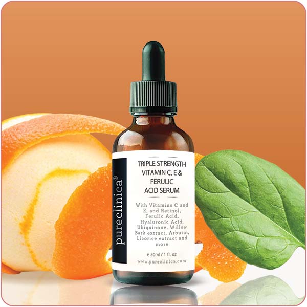 Triple Strength Vitamin C, E & Ferulic Acid Serum (w/Retinol & Hyaluronic Acid) 30ml / 1 fl oz