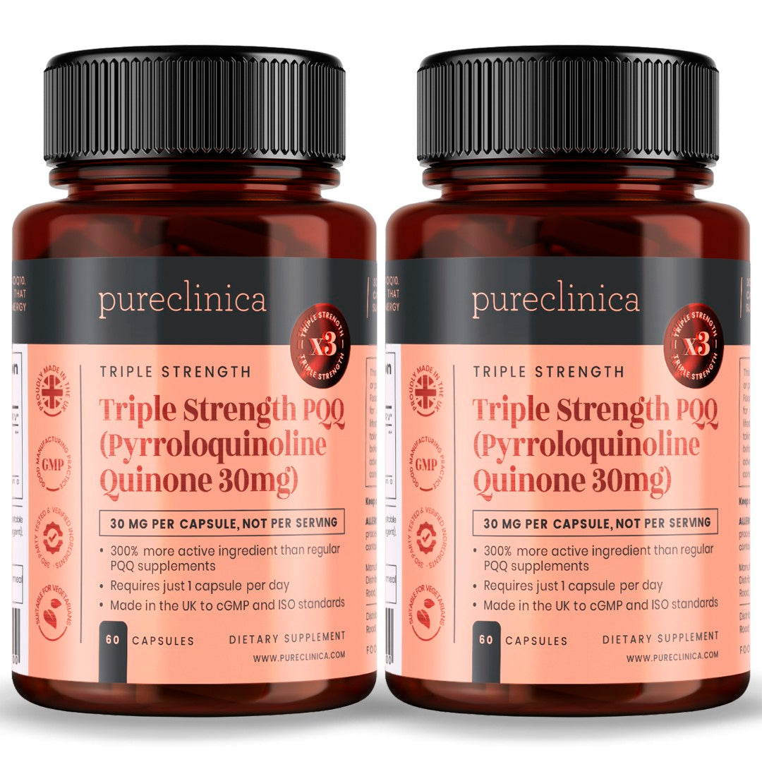 Triple Strength PQQ (Pyrroloquinoline Quinone)  30mg x 60 Veggie Capsules