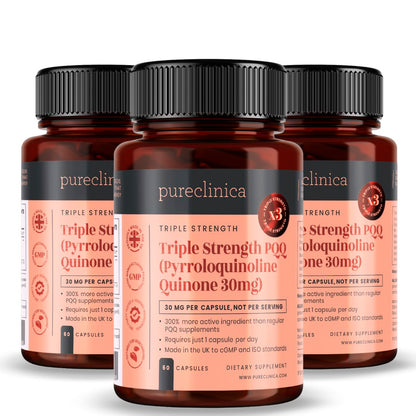 Triple Strength PQQ (Pyrroloquinoline Quinone)  30mg x 60 Veggie Capsules