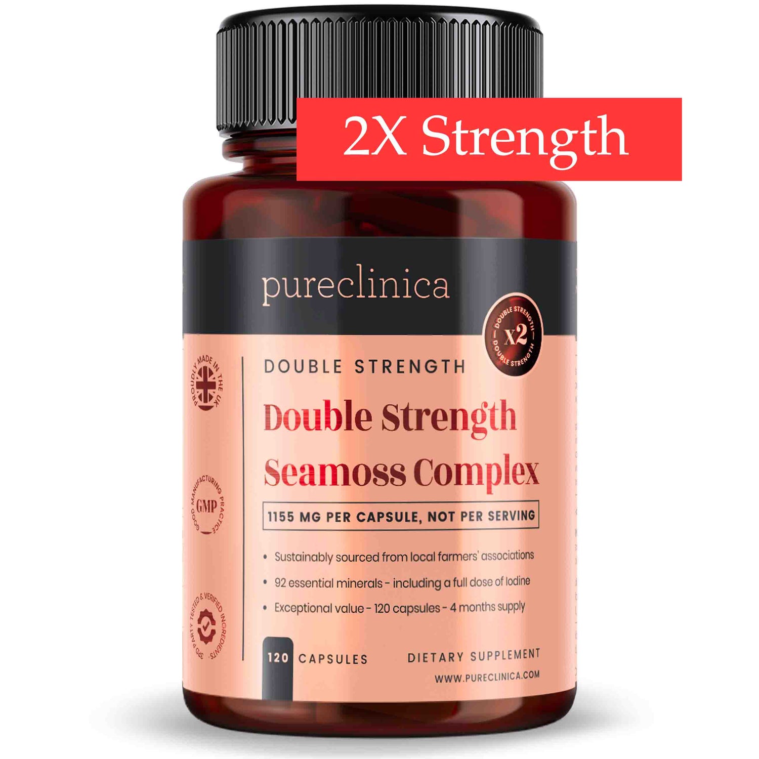 Double Strength Seamoss Complex 120 capsules