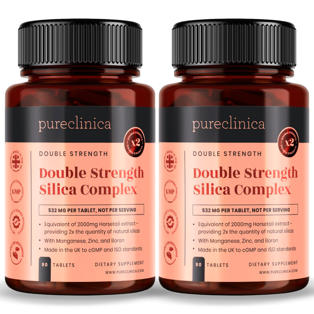 Double Strength Silica Complex 2000mg x 90 tablets (with Zinc, Boron, and Manganese)