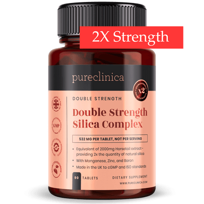 Double Strength Silica Complex 2000mg x 90 tablets (with Zinc, Boron, and Manganese)