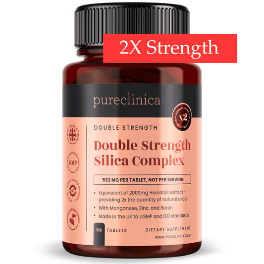 Double Strength Silica Complex 2000mg x 90 tablets (with Zinc, Boron, and Manganese)