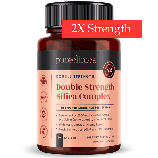 Double Strength Silica Complex 2000mg x 90 tablets (with Zinc, Boron, and Manganese)