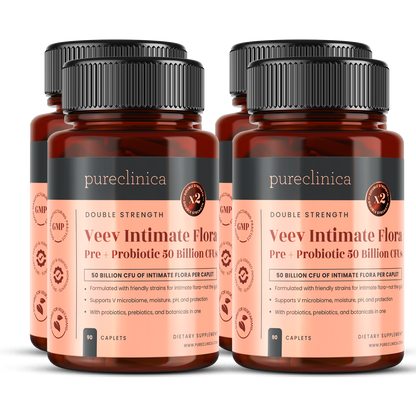 Veev Intimate Flora Pre + Probiotic 50 Billion CFUs x 90 Caplets