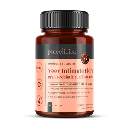 Veev Intimate Flora Pre + Probiotic 50 Billion CFUs x 90 Caplets