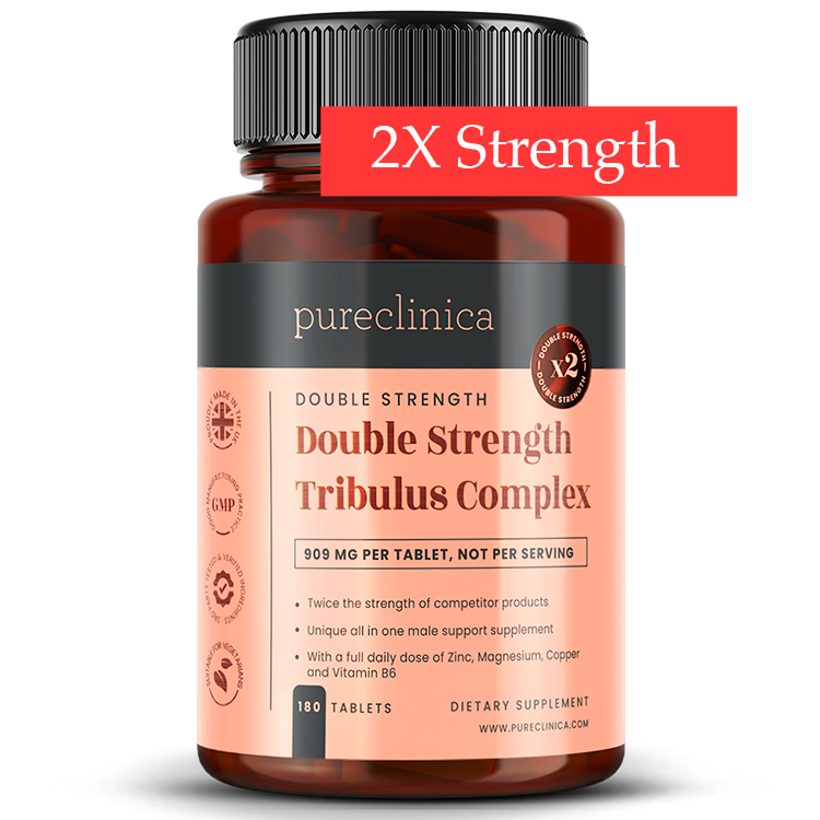 Double Strength Tribulus and Zinc, Magnesium & B6 x 180 tablets (958mg – 40% Saponins with Copper, Boron & Black Pepper)