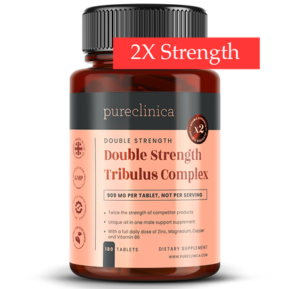 Double Strength Tribulus and Zinc, Magnesium & B6 x 180 tablets (958mg – 40% Saponins with Copper, Boron & Black Pepper)