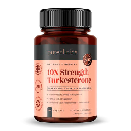 10x Strength Turkesterone Extract 5082mg x 120 Capsules