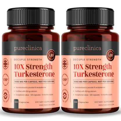 10x Strength Turkesterone Extract 5082mg x 120 Capsules