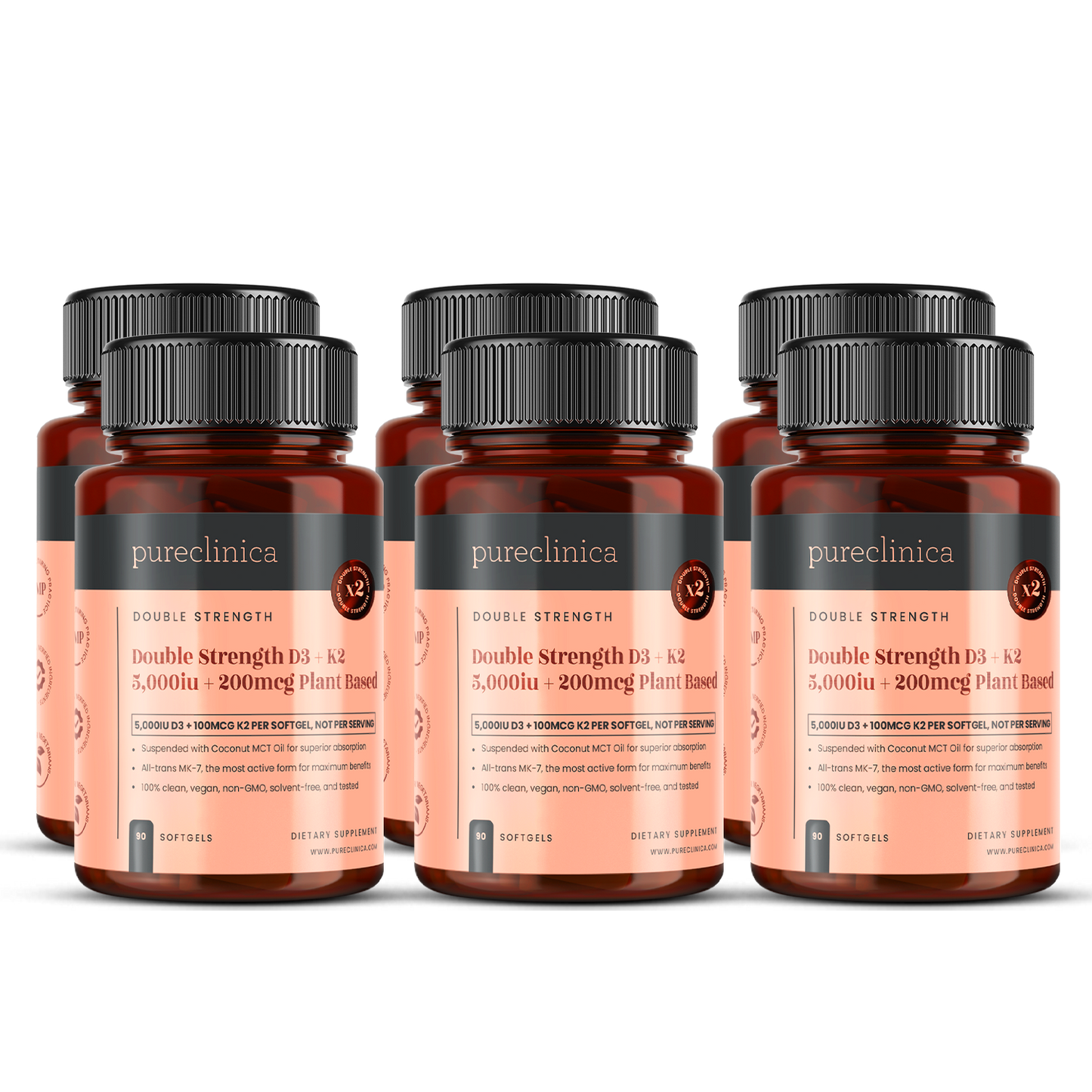 Vitamin D3 + K2 (5,000IU + 200mcg)