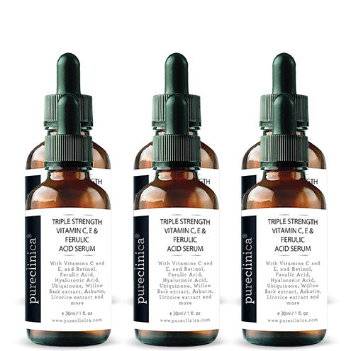 Triple Strength Vitamin C, E & Ferulic Acid Serum (w/Retinol & Hyaluronic Acid) 30ml / 1 fl oz