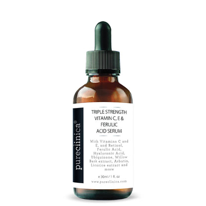 Triple Strength Vitamin C, E & Ferulic Acid Serum (w/Retinol & Hyaluronic Acid) 30ml / 1 fl oz