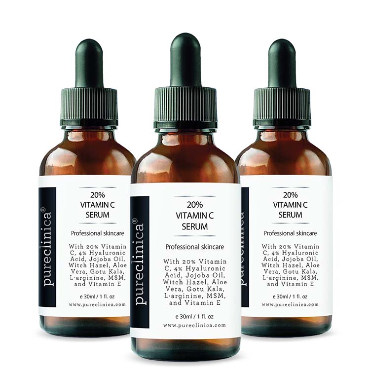 20% Vitamin C Serum (with HA, L-Arginine, Vitamin E, & Ferulic Acid) – 30ml / 1 fl oz