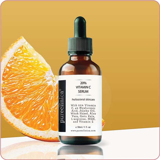 20% Vitamin C Serum (with HA, L-Arginine, Vitamin E, & Ferulic Acid) – 30ml / 1 fl oz
