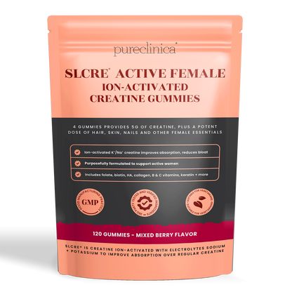 SLCRE® Active Female - Ion-Activated Creatine Gummies for Women
