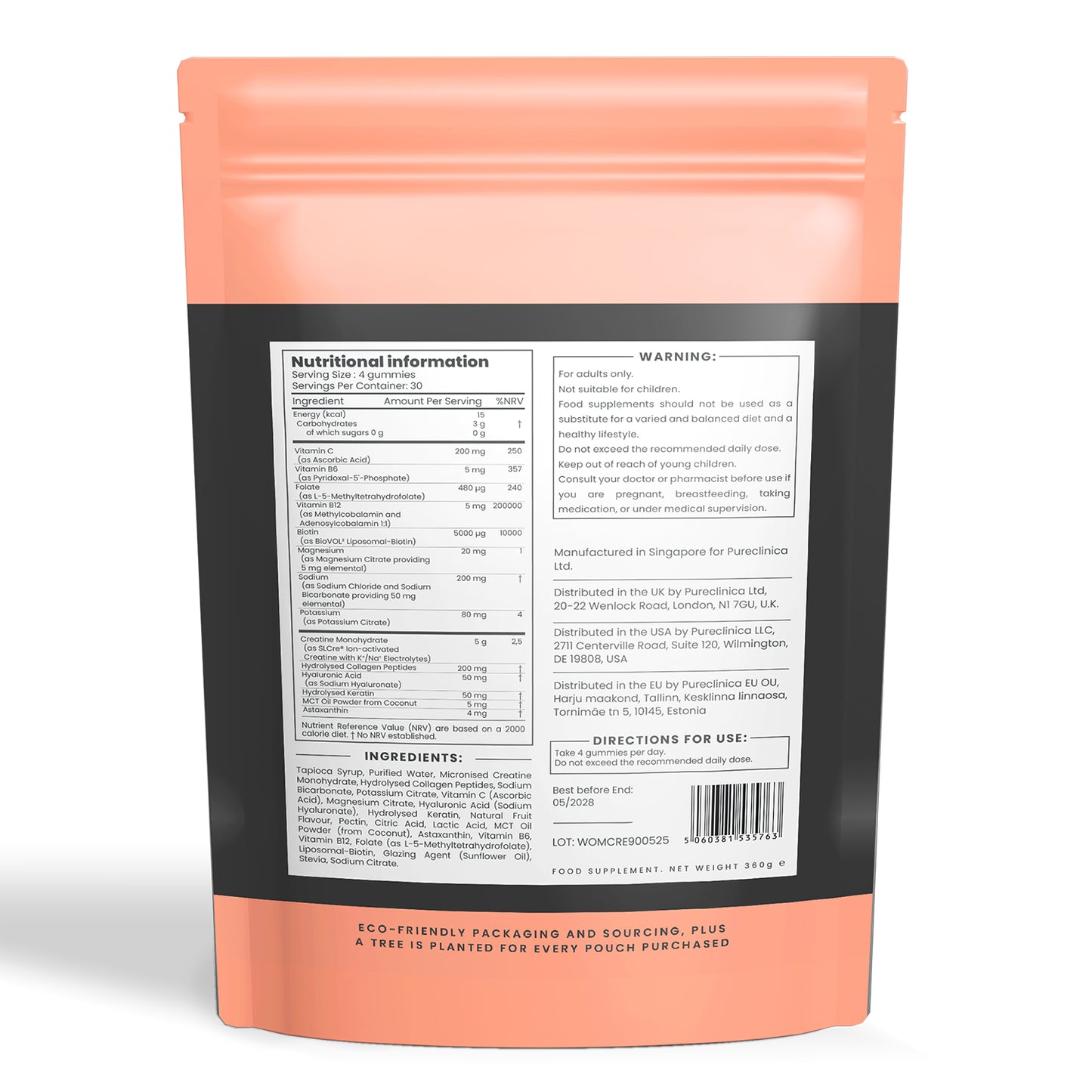 SLCRE® Active Female - Ion-Activated Creatine Gummies for Women