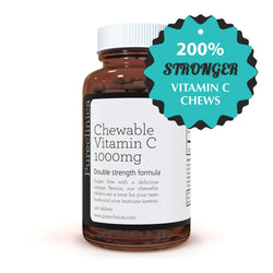 Double Strength Chewable Vitamin C Tablets - 1000 mg x 120 Count