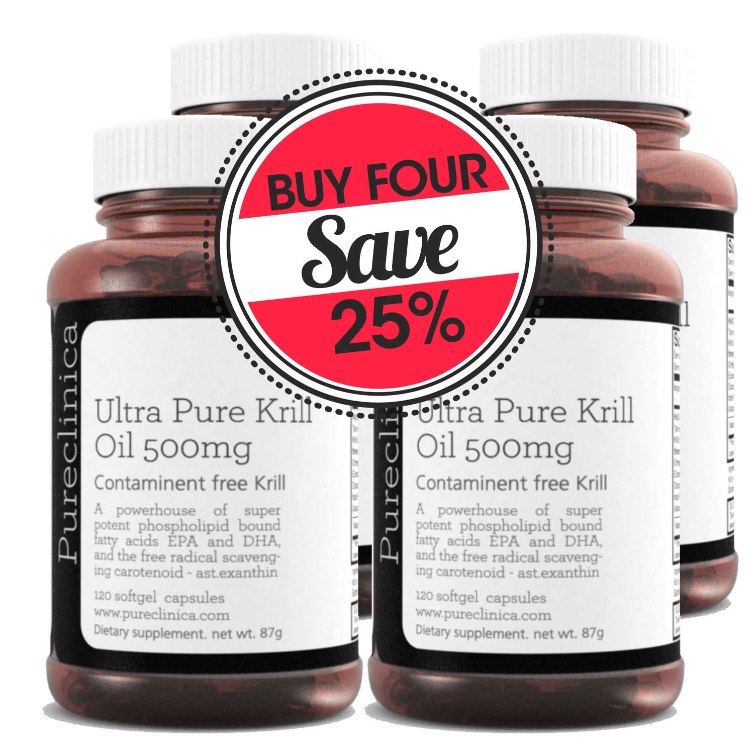 Ultra Pure Krill Oil 500mg x 120 capsules