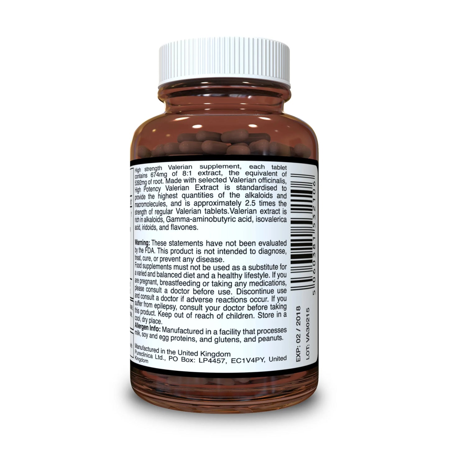 High Potency Valerian Extract 5392mg - Natural Sleep Aid Supplement